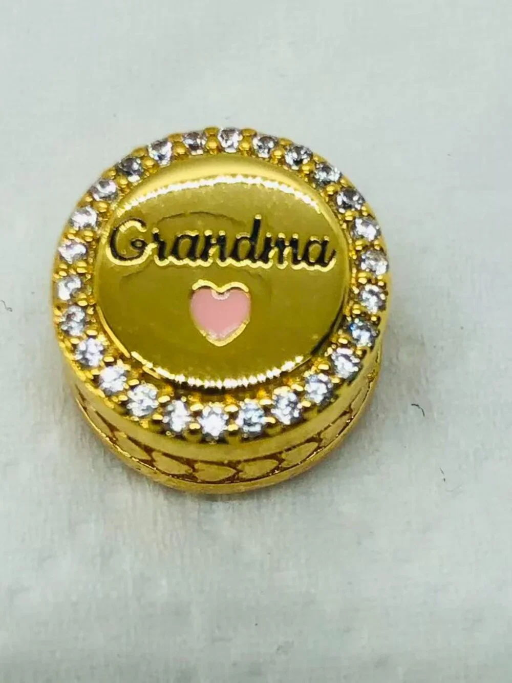 ✨ ✨Pandora Love Grandma Bead exclusive Charm Gold plating Travel Jewelry